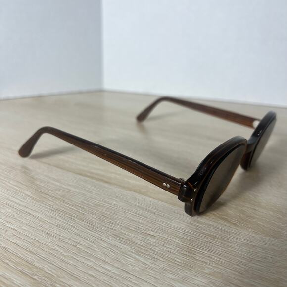 Vintage Romco 4 1/2 - 5 3/4 RO 48-20 Eyeglasses READ DESC FRAMES ONLY Brown - Picture 14 of 14